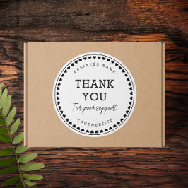 サンキュークラシックラブパターンシール ラウンドシール