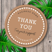 サンキュークラシックラブパターンシール ラウンドシール