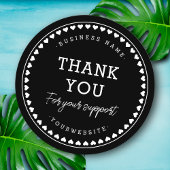 サンキュークラシックラブパターンシール ラウンドシール