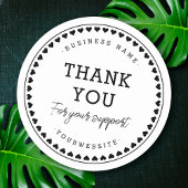 サンキュークラシックラブパターンシール ラウンドシール