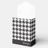 サンキュークラシック白黒モダン千鳥格子の フェイバーボックス (オープン)