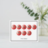 サンキュークリケットカスタムパーソナライズされた ポストカード (スタンド正面)