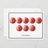 サンキュークリケットカスタムパーソナライズされた ポストカード (正面/裏面)