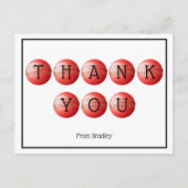 サンキュークリケットカスタムパーソナライズされた ポストカード (正面)