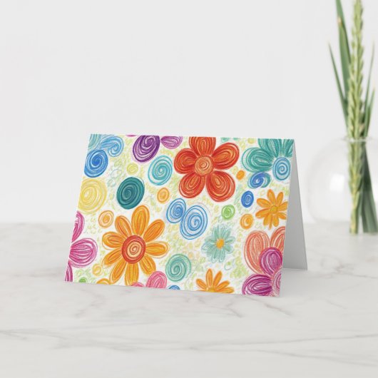 サンキュークレヨンドールデイジーデザイン カード (正面)