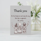 サンキューグッドフレンド引用文 サンキューカード (スタンド正面)