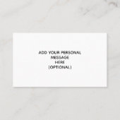 サンキューグラシアスアリガト白黒感謝 名刺 (裏面)