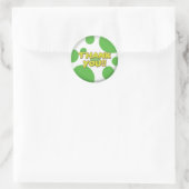 サンキューグリーンスポットステッカー ラウンドシール (バッグ)