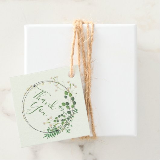 サンキューグリーンリー小さな花リース フェイバータグ (インサイチュ)