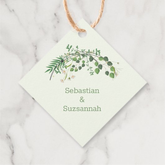 サンキューグリーンリー小さな花リース フェイバータグ (裏面)