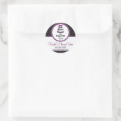 サンキューグルメケーキベーカリーボックスシール ラウンドシール (バッグ)