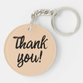 サンキューグレイ芸術的ウルフ キーホルダー (裏面)