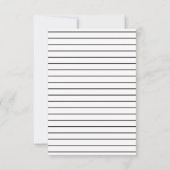 サンキューグレーホワイトフラワータイポグラフィカード セーブザデート (裏面)