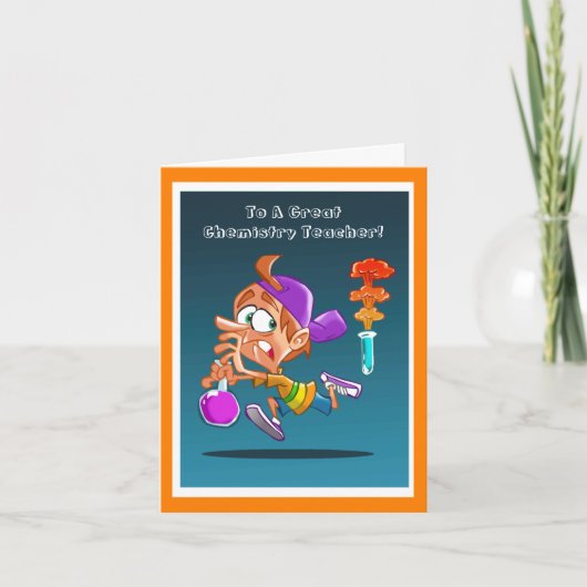 サンキューケミストリー先生おもしろカード サンキューカード (正面)