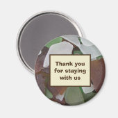 サンキューゲストシーガラスフォトビーチハウス マグネット (正面/裏面)