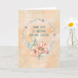 サンキューコビッドヒーローズウォーターカラーサボテン カード