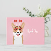 サンキューコルギドッグバレンタインデー サンキューカード (スタンド正面)