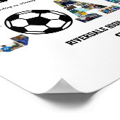 サンキューコーチのサッカーチーム写真コラージュ ポスター (角)