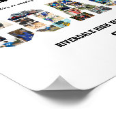 サンキューコーチスポーツチーム写真コラージュ ポスター (角)