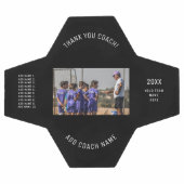 サンキューコーチチームカスタムの写真とプレイヤー名 サッカーボール (フラット)