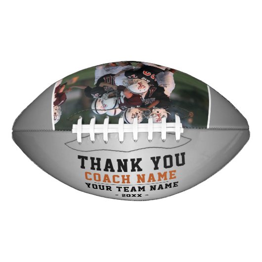 サンキューコーチチーム名シルバーフォト アメリカンフットボール (正面)