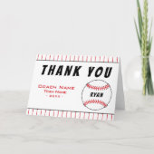 サンキューコーチ野球ボールサンキューカード サンキューカード (正面)