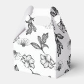 サンキューゴシック花赤ちゃんシャワーパーティー フェイバーボックス (裏面サイド)