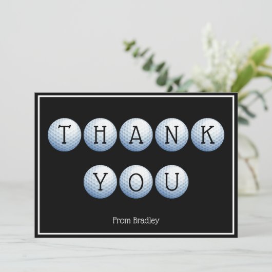 サンキューゴルフカスタムパーソナライズされた カード (スタンド正面)