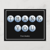 サンキューゴルフカスタムパーソナライズされた ポストカード (正面)