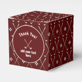 サンキューゴルフクラブパターンワインカラー フェイバーボックス (正面サイド)