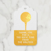 サンキューゴルフテーマパーティーフォイルギフトラベル ギフトタグ (正面)