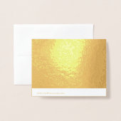 サンキューゴールデンデコールとカスタム文字 箔カード (裏面封筒付き)