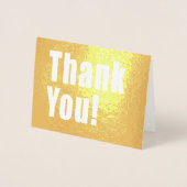 サンキューゴールデンデコールとカスタム文字 箔カード (正面)