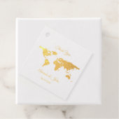 サンキューゴールデンフォイル世界マップ先グローブ フェイバータグ (箱)