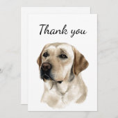 サンキューゴールデンレトリバードッグペット サンキューカード (正面/裏面)