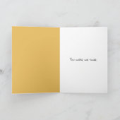 サンキューゴールデンレトリバーパピー草原で カード (内部)