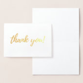 サンキューゴールドフォイルのスクリプトフォント 箔カード (ディスプレー)