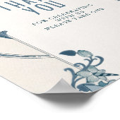 サンキューサインアールヌーボーダスティブルーWモリス ポスター (角)