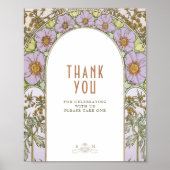 サンキューサインゲストヴィンテージアールヌーボーバイミュシャ ポスター (正面)