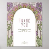 サンキューサインゲストヴィンテージアールヌーボーバイミュシャ ポスター (正面)