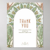 サンキューサインゲストヴィンテージアールヌーボーバイミュシャ ポスター (正面)