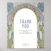 サンキューサインゲストヴィンテージアールヌーボーバイミュシャ ポスター (正面)