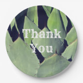 サンキューサウスウエスタンスタイルアガベ感謝 ペーパープレート (正面)