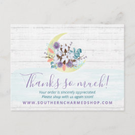 サンキューサザンコットンムーン素朴ウッド ポストカード