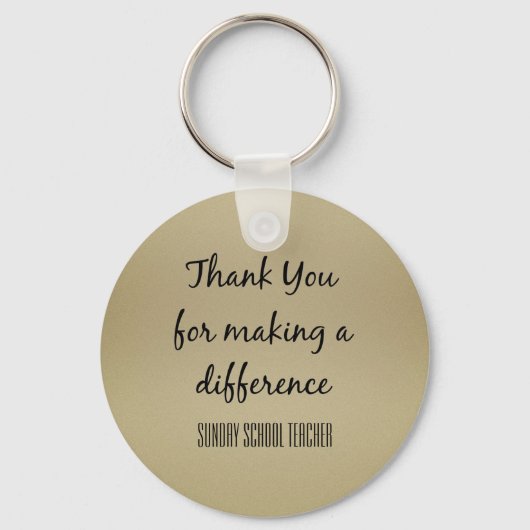 サンキューサンデースクール先生 キーホルダー (正面)