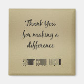 サンキューサンデースクール先生 マグネット (正面)