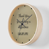 サンキューサンデースクール先生 壁時計 (傾斜)