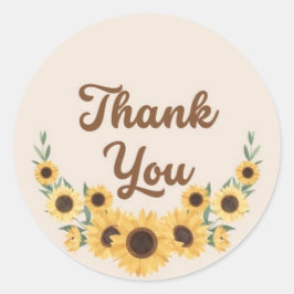 サンキューサンフラワーリースサークル ラウンドシール