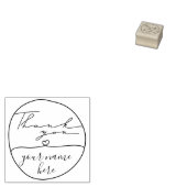 サンキューサークル名前をカスタムする ラバースタンプ (押印)