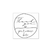 サンキューサークル名前をカスタムする ラバースタンプ (インプリント)